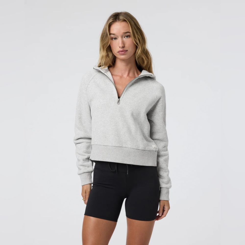 Vuori Gray Half-Zip Sweatshirt